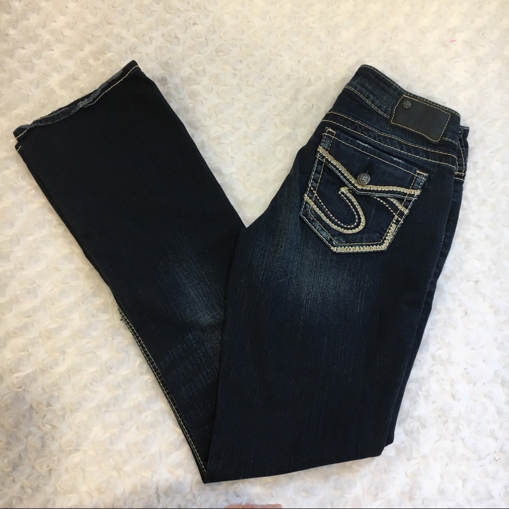 Silver Suki Fluid Denim Jeans